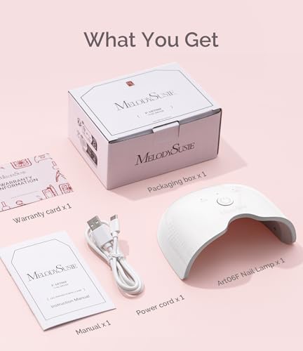 MelodySusie Mini LED UV Nail Lamp with Lightweight Design, P-ART06F Nail Dryer with Simple - image 7