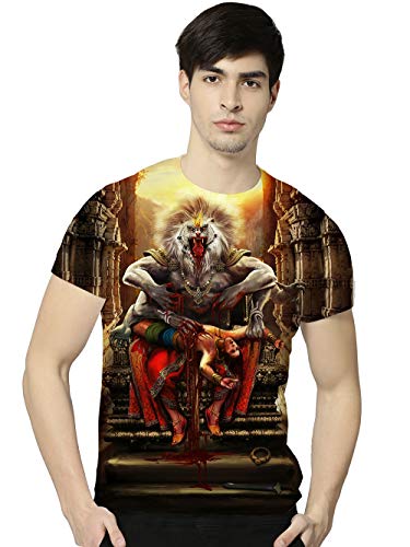 Image of Shiva, Krishna, Hanuman, Kali, Ram and Ravana, Ramayan, Bagavath Githa, Buddha Religious, Spiritual, Hindu Gods T-Shirts
