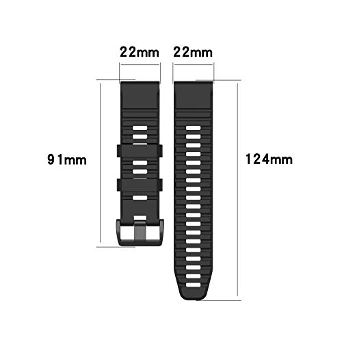 Correa de silicona para reloj Garmin 22mm Compatible miniatura 6