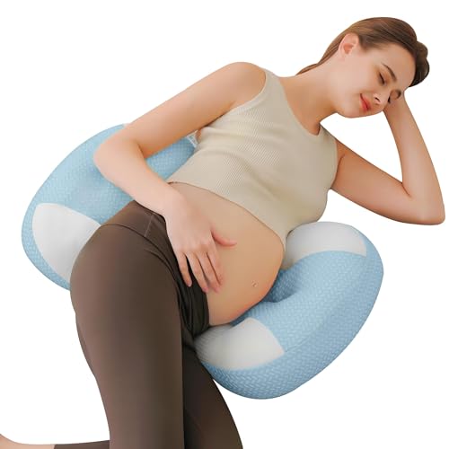 Image of Maternity Pillow for Pregnant Women - Pregnancy Pillow for Comfort & Support, Perfect for Side Sleeping, Back Pain Relief, Soft Maternity Pillows for Women
