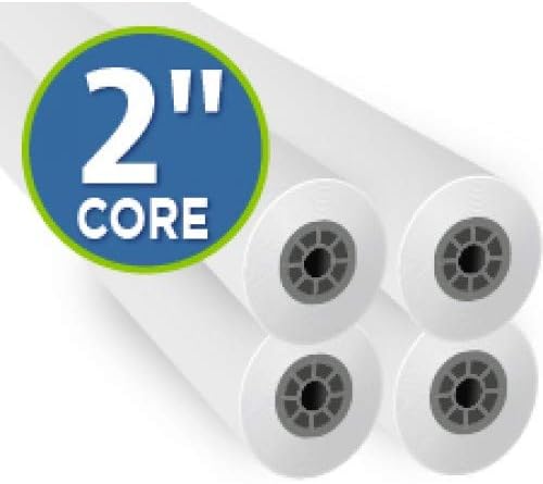 CAD Paper Rolls, 24" x 150', 92 Bright, 20 lb. Inkjet Bond, 2" core roll, 4 rolls per carton