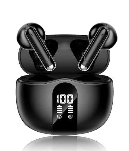 XIAOWTEK Wireless Earbuds, 2026 Bluetooth 5.4 Headphones Bass Stereo E