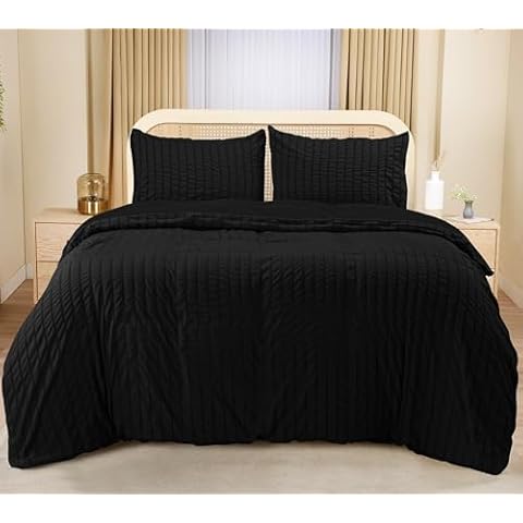 Utopia Bedding Seersucker Duvet Cover Set Cover