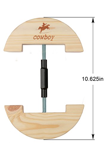 Cowboy Hat Stretcher,Large Size 7 1/2 To 10 5/8-Colourful Adjustable Buckle Heavy Duty(Large, Black) #TOP3