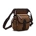 Backpack Computer Backpack Canvas Backpack Fashion Trend Canvas Backpack Men's British Style Men's Backpack (Color : Brown, Size : A)
