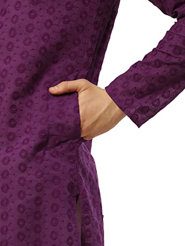 Image of Jompers Men's Embroidered Straight Kurta Pyjama Set.
