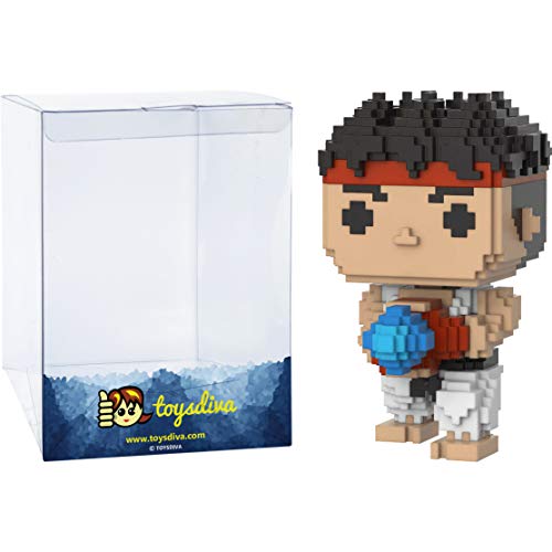 Ryu (Gamestop Exc): Fun Ko P O P ! 8-Bit Vinyl Figurine Bundled With 1 Video Game Theme Compatible Trading Card (015 - 22862)