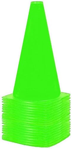 ANSLYQA Soccer Cones (9 Inch,20 Pack) Agility Training Sport Cone with Carry Bag for Kids Drills Football Basketball Field Markers,