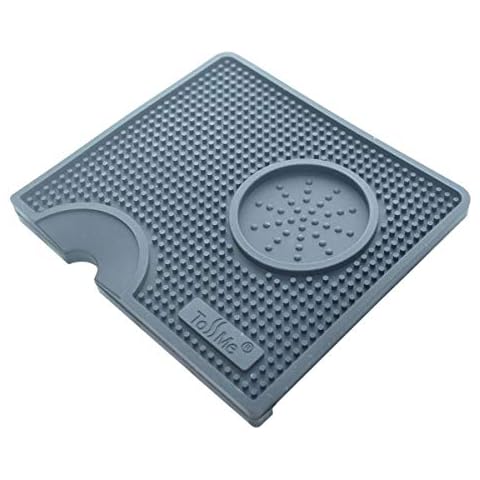 ToSSme Coffee Tamper Mat For Coffee station I Espresso Silicone Mat I Coffee Tamping Pad, TM-CO01 Black Cover