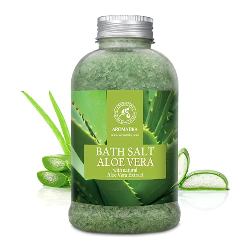 Aloe Vera Bath Salt 600g - Natural Sea Salt with Pure Aloe Extract - Body Care - Good Sleep - Beauty - Bathing - Wellness - Relax - Spa - Image 3