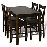 Qualità che dura nel tempo: Realizzato in legno massello di alta qualità, questo set da pranzo è resistente e stabile, garantendo anni di utilizzo senza preoccupazioni.