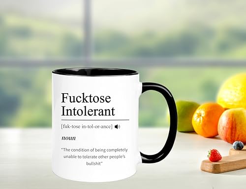 Taza de cerámica con texto sarcástico 11 oz miniatura 4