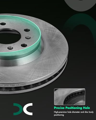 Image of SCITOO Front 11.93 inch Rear 10.94 inch Brake Pads and Rotors Kits Fit | Fit For Chevrolet Impala 2006-2010,For Monte Carlo 2006-2007 For Impala 2006-2010,For Monte Carlo 2006-2007