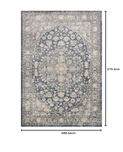 Image of Loloi Teagan Denim /Mist 6'-7 inch x 9'-2 inch Area Rug