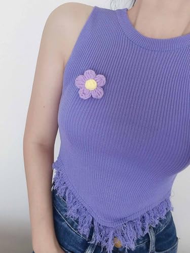 Image of Crochet Handmade Kawaii Brooch for Backpacks Clothing Jackets Hats, Cute Pins for Women Girls