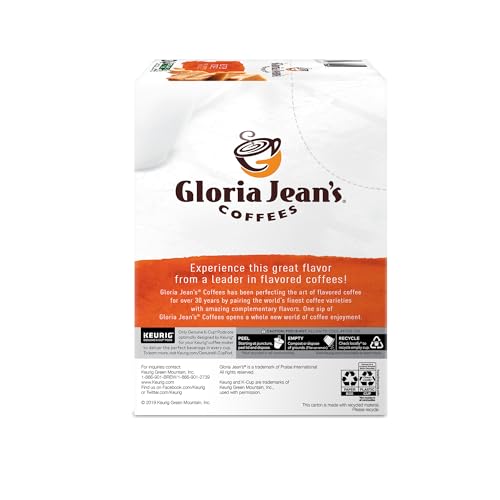 Gloria Jean's Coffees Butter Toffee, Single-Serve Keurig K-Cup Pods, Flavored Medium Roast Coffee, 96 Count