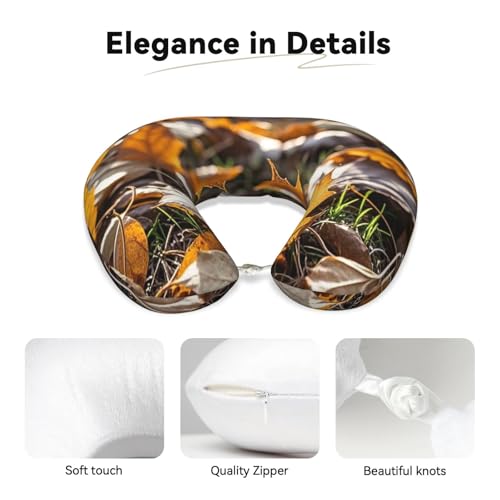 Almohada de espuma viscoelástica para cuello de viaje miniatura 4