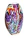 Dale Tiffany AV23130 Villa Cuzzano Murano Style Handcrafted Art Glass Vase, Multi Color, 13-Inch Tall