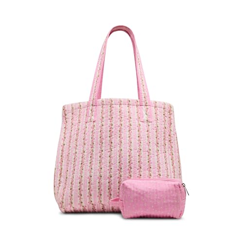 Bolso tipo tote acolchado para mujer miniatura 1