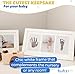 Bubzi Co Baby Handprint Kit & Footprint Photo Frame for Newborn Girls and Boys, Unique Baby Shower Gifts Set for Registry, Memorable Keepsake Decorations for Room Wall or Nursery Decor (White)
