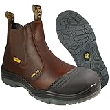 WOLF Work Boot | 100% Genuine Upper Leather | Oil, Slip, Heat, Chemical, Impact, Puncture Resistant | Electrical Hazards | Non-Slip Rubber Sole | Steel Toe | Construction | Industrial PPE