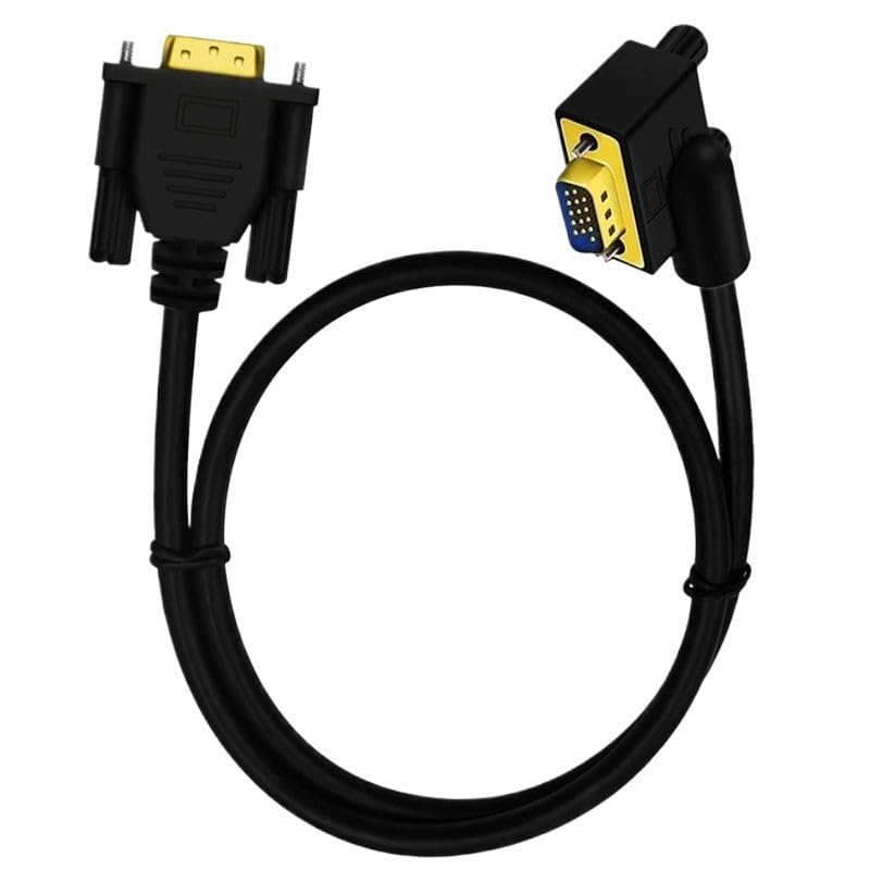 Cable VGA HD de 90°, codo de 15 pines macho a VGA de 15 pines macho a VGA macho de ordenador a TV, cable de conexión de 0,5 m/1 m/1,5 m (1,5 m, UP)