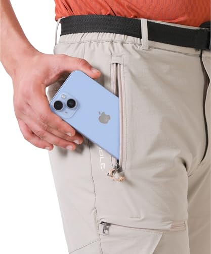 Image of Tripole Traverse Cargo Pants for Men - Convertible Trekking & Hiking Pants for Travel | Quick-Dry Lightweight Zip-Off Pants