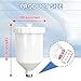 Paint Gun Cup 600ml Air Spray Gun Cup Pot Stainless Steel Threaded Connector for Paint Spray Gun Tool Replacement Plastic Paint Cups Replacement Pot