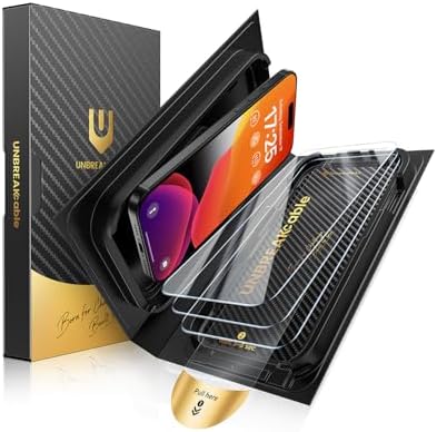 UNBREAKcable for iPhone 15 Screen Protector Quick-Installation Bo...