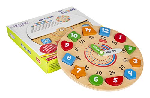 Giggles - My Clock, Shape Sorting Clock Puzzle, Teaches Time, Shapes and Numbers Preschool Toys (3 Years & Above, Multicolour) - Image 9 thumbnail