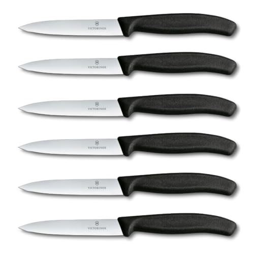Victorinox Swiss Classic Lot de couteaux à légumes pour pros, 6 pièces, Couteaux polyvalents,...