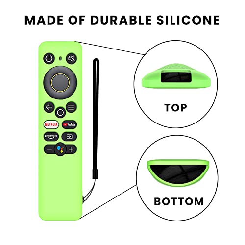 Image of Silicone Remote Cover for Realme Smart LED TV Remote with Netflix Prime Video and YouTube Function Realme TV Remote Case with Lanyard - Anti Lost (Remote Not Included)