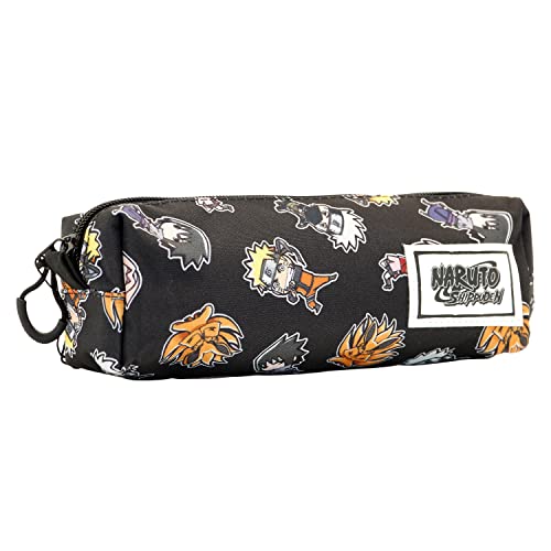 Karactermania - Estuche Portatodo Cuadrado Fan Naruto Wind Negro En Oferta Naruto Wind, Estuche Portatodo Cuadrado Fan, Negro