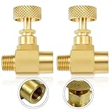 Moliuoly Hochleistungs-Hochdruck-Nadelventil aus Messing zur Durchflussregelung mit NPT-Gewinde, D