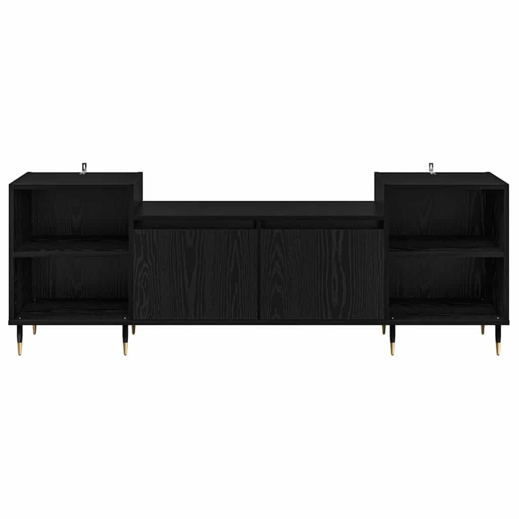 Mobile basso per TV, effetto rovere, 160 x 35 x 55 cm, in legno