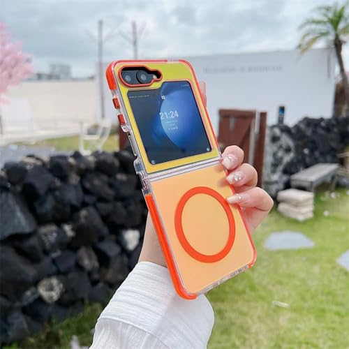 Coque Galaxy Z Flip5 antichoc orange de protection