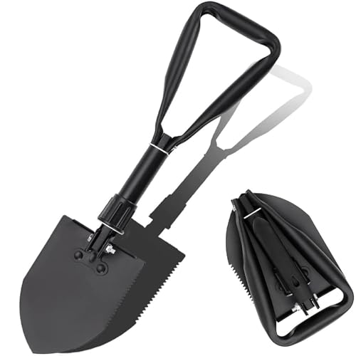 Image of Outdoor Camping Shovel, Three-Folding Tool for Camping, Hiking, Backpacking, Gardening, Beach (Shovels-B)