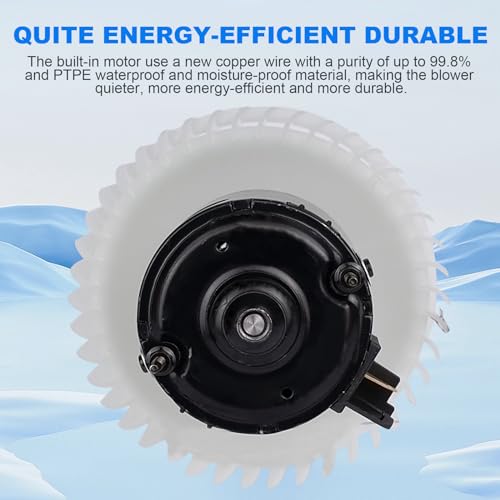 Image of 25776197 HVAC Heater Blower Motor Assembly Compatible with Chevrolet 2005-2010 Cobalt, for 2006-2011 HHR, for Pontiac 2007-2009 G5, for Pursuit 2005-2006, for Saturn 2003-2007 Ion