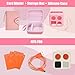 YouKnow Hard Case and Silicone Cover for Yoto Mini Player, Kids Audio Music Accessory with Card Case Holder for up to 10 Cards (Pink)