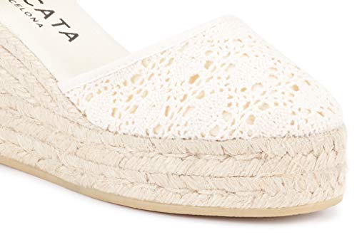 Image of VISCATA Satuna Women's Sandals Espadrille Canvas Buckle Wedges