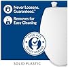 Mayfair by Bemis Round Plastic Toilet Seat White Never Loosens Removes for Cleaning