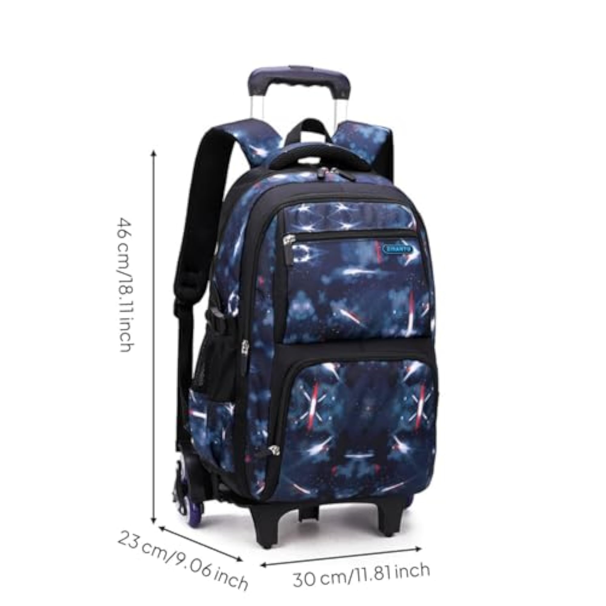 Large Capacity Stair Climbing Trolley School Bag