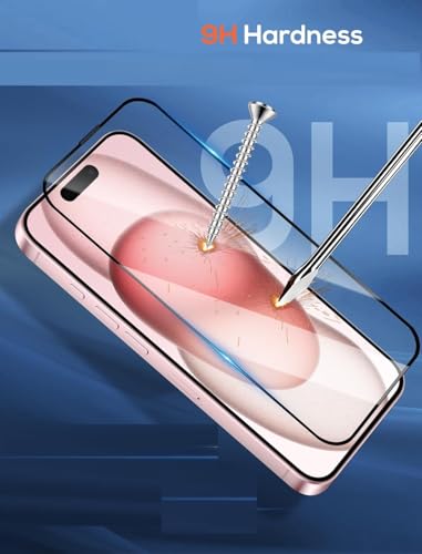 Image of TitanGuard Tempered Glass Screen Protector Guard for iPhone 14 Pro - 9H Hardness, Military Grade, Anti-Static, Easy Installation Kit - 1 PACK