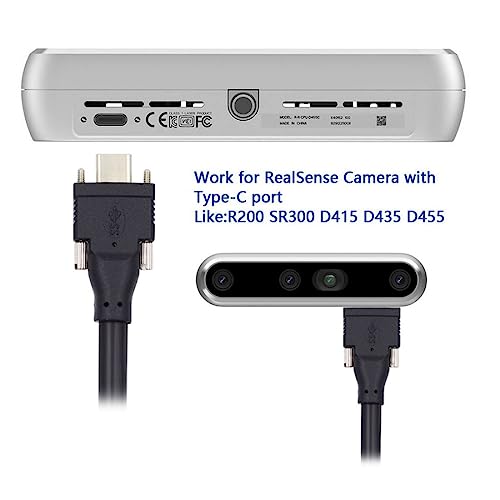 CY USB Panel Mount Cable USB C to USB Data Cable USB 3.1 Type-C Dual Screw Locking to Standard USB3.0 Data Cable - Image 3