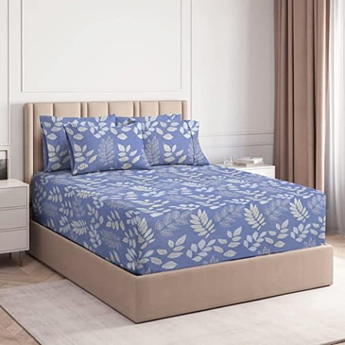 Buy VAS COLLECTIONS® Premium Elastic Fitted Bedsheets with 2 Pillow