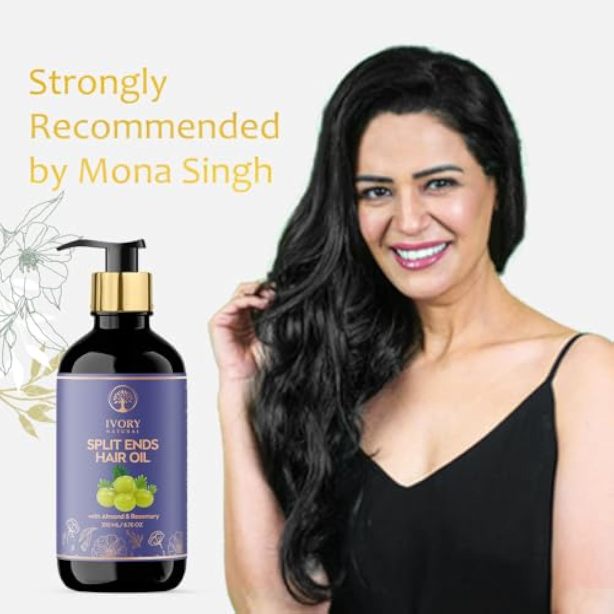 Splits Ends Repair Hair Oil, 200ml - Ayush Certified