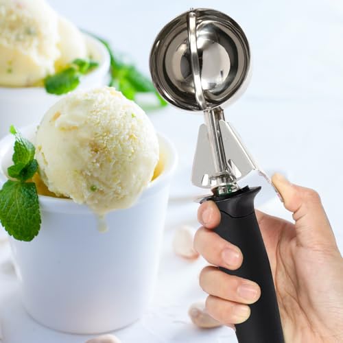 Stainless Steel Ice Cream Scoop Fruit Scoop – Ergonomic Handle, Ideal for Fruit - Image 5