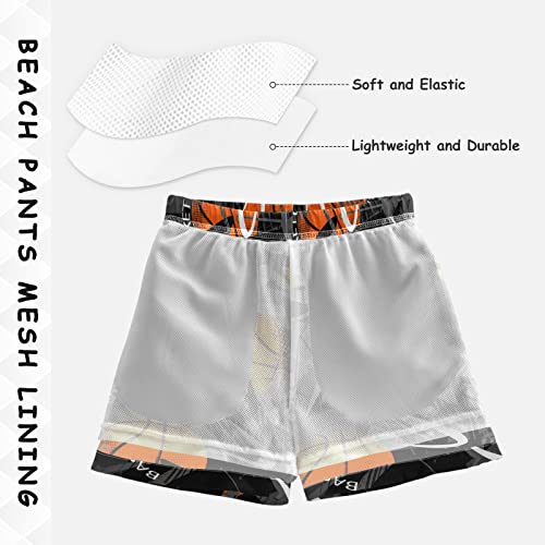 Boys Swim Trunks Toddler Boy Swimsuit Boys Bathing Suits Adjustable Waist Swim Beach Shorts for Kids 2T-164