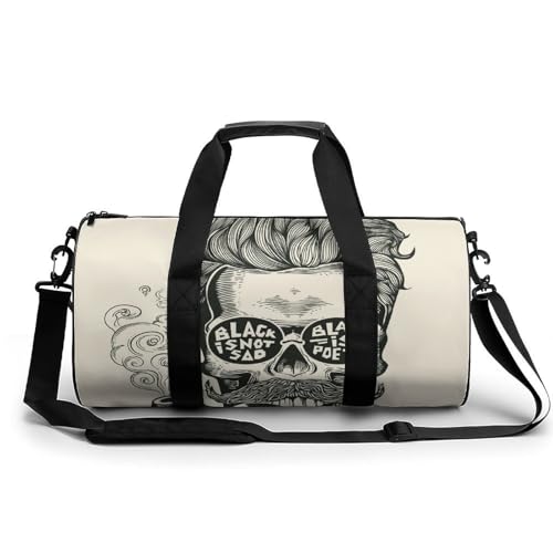 Sac de gym homme qui fume grand duffel bag de randonnée et camping 45cm