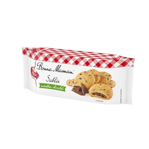 Bonne-Maman - Sablés Fourrés Chocolat-Noisettes - Le paquet de 14 Biscuits